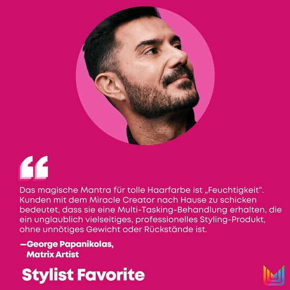 Matrix Miracle Creator Leave-In Spray mit 20 pflegenden Eigenschaften & Keep Me Vivid Shampoo für farbbehandeltes Haar