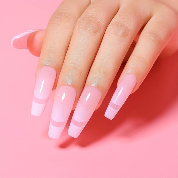 AIMEILI Rubber Base Gel Soak Off UV LED Rubber Base Coat Nägel Unterlack Gel Nagellack Maniküre 10ml (453)