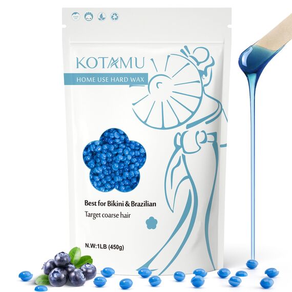 KOTAMU Waxing Beads For Hair Removal (blau)