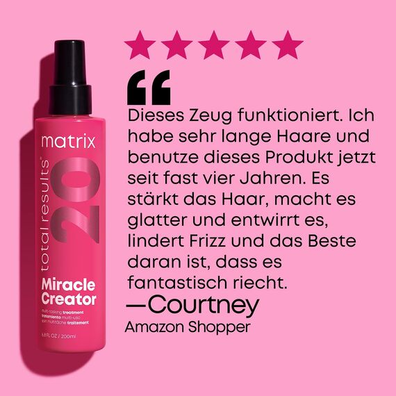 Matrix Miracle Creator Leave-In Spray mit 20 pflegenden Eigenschaften & Keep Me Vivid Shampoo für farbbehandeltes Haar