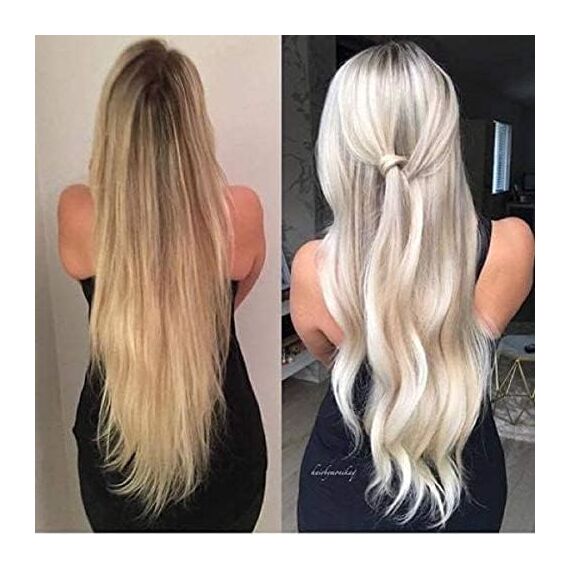 Fanola No yellow Silber-Glanz-Shampoo Anti-Gelbstich, 350 ml & No Yellow Mask neutralisiert Gelbtöne, Haarmaske Anti Gelbstich, Silbermaske pflegt aufgehelltes, gesträhntes & graues Haar, 350ml