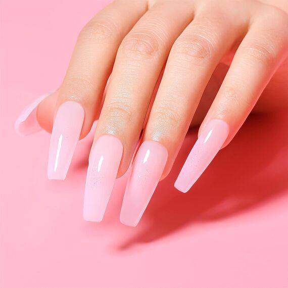 AIMEILI Rubber Base Gel Soak Off UV LED Rubber Base Coat Nägel Unterlack Gel Nagellack Maniküre 10ml (443)