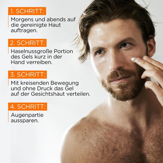L'Oréal Men Expert kühlende Anti-Glanz Gesichtspflege für Männer, Mattierendes und erfrischendes Gel 24H Anti-Müdigkeit, Gesichtscreme für Herren mit Meeresquellwasser, Hydra Energy, 1 x 50 ml