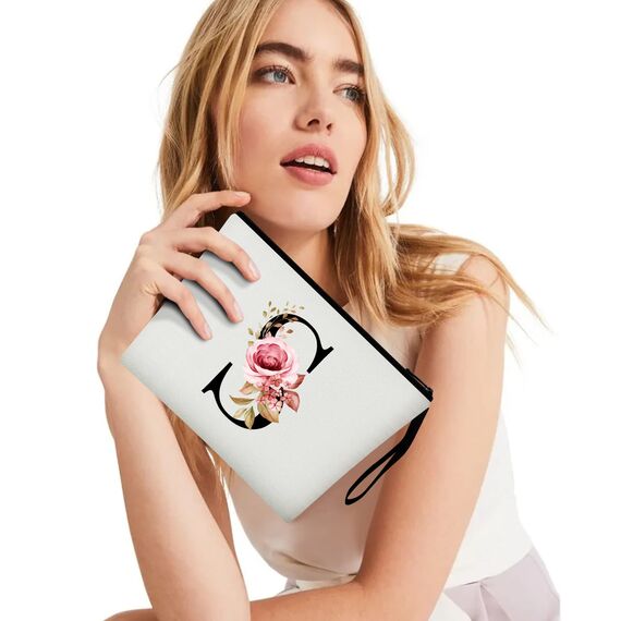 Vavabox A-Z Personalisierte Kosmetiktasche-Geburtstagsgeschenke für Frauen, Mütter, Beste Freundinnen und Brautjungfern (S)