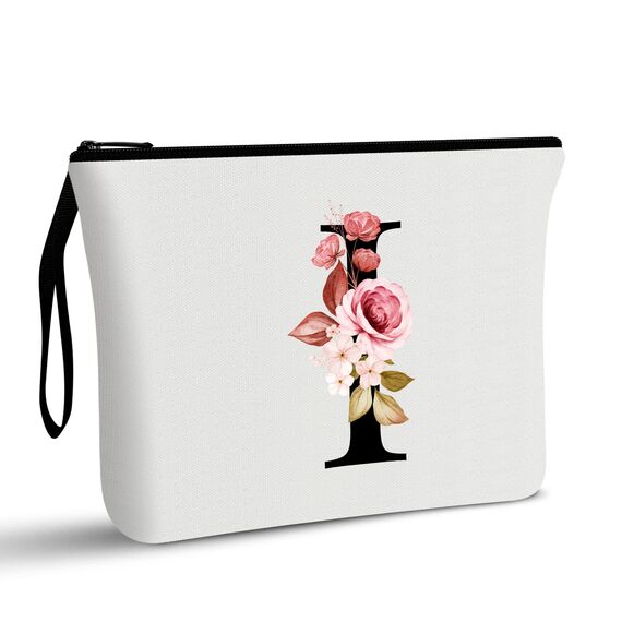 Vavabox A-Z Personalisierte Kosmetiktasche-Geburtstagsgeschenke für Frauen, Mütter, Beste Freundinnen und Brautjungfern (I)