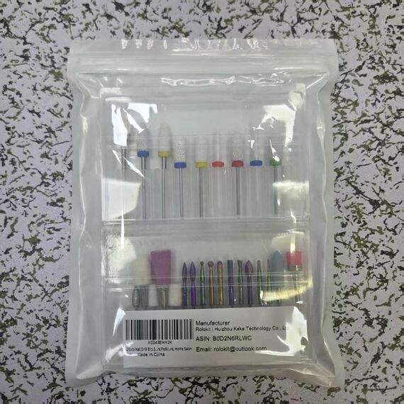 26-teiliges Nagelfräser Bits Set, 3/32 Zoll Professionelle Keramik Fräser Bit für Gelnägel, Diamant-Nagelhautfeile, Nagelfräser Entferner Bits für Acryl-Gel-Nageltechnik, Maniküre & Pediküre