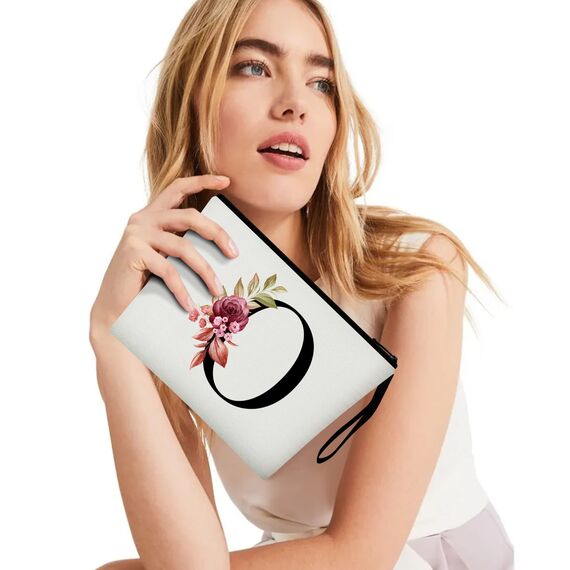 Vavabox A-Z Personalisierte Kosmetiktasche-Geburtstagsgeschenke für Frauen, Mütter, Beste Freundinnen und Brautjungfern (O)