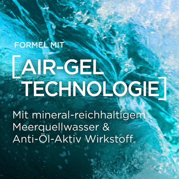 L'Oréal Men Expert kühlende Anti-Glanz Gesichtspflege für Männer, Mattierendes und erfrischendes Gel 24H Anti-Müdigkeit, Gesichtscreme für Herren mit Meeresquellwasser, Hydra Energy, 1 x 50 ml
