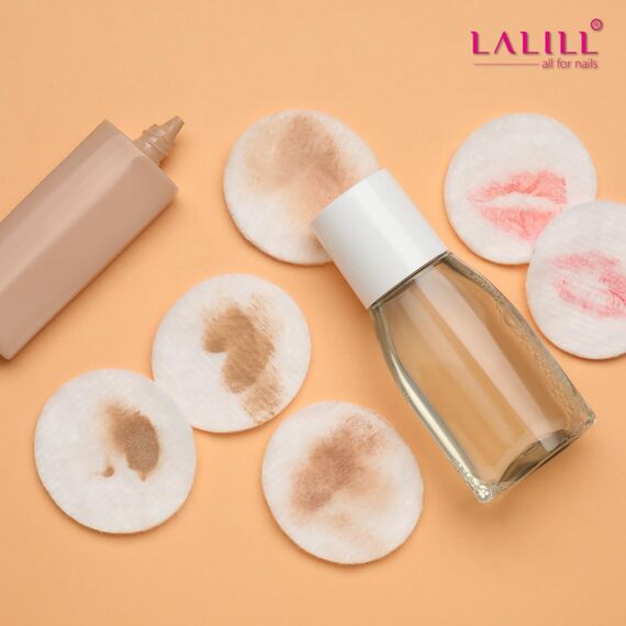 LALILL Wattepads aus Baumwolle 600 Stück - Fusselfreie Abschminkpads - Effektive Gesichtsreinigung Für Sie - Kosmetikpads Geeignet Für Empfindliche Haut - im Beutel - Für Make Up, Salon, Lotion