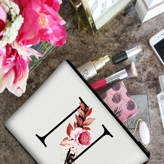 Vavabox A-Z Personalisierte Kosmetiktasche-Geburtstagsgeschenke für Frauen, Mütter, Beste Freundinnen und Brautjungfern (N)