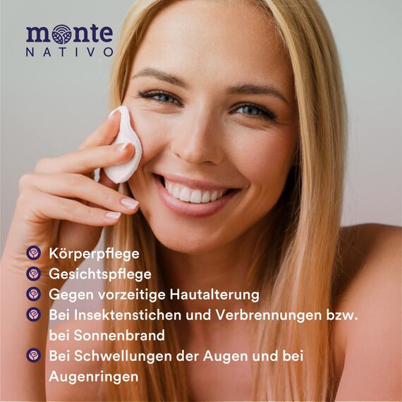 Rosenwasser Gesichtswasser Geschenkset Monte Nativo (600ml) - Rose water for face Original, mit Aloe Vera, mit Hyaluron - Gesichtstoner - Gesichtsreinigung - Porenreiniger Gesicht Naturkosmetik