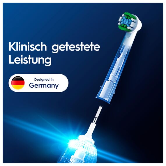 Oral-B Pro Precision Clean Aufsteckbürsten — ORIGINAL Zahnbürstenaufsatz für Elektrische Oral-B Pro Zahnbürsten — Ersatzbürsten, Bürstenköpfe — Weiß, 12 Stück