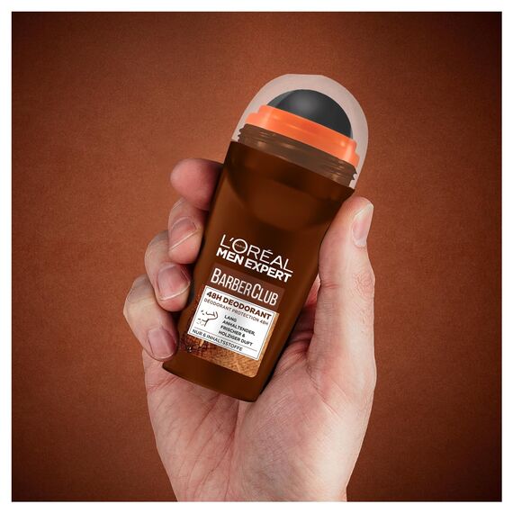 L'Oréal Men Expert Pflegeset für Männer, Geschenkset mit XXL Duschgel und Deoroller, Geschenk für Herren inklusive Bodywash und Deo Roll-On mit Zedernholzöl, Barber Club, 2 x 400 ml, 1 x 50 ml