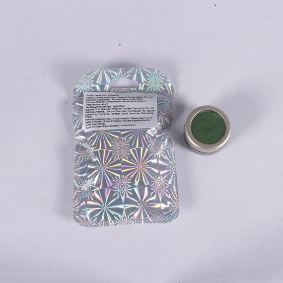 Laza Chrome Nagel Pulver Spiegel Effekt Metallic Staub Holographische Glitter Glasierte Maniküre Dekoration Reflektierendes Pigment für DIY Gel Polish Nail Art, Harz Handwerk, Geschenke für Grün