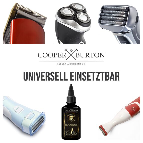 Scherkopföl als Trimmer- & Scheröl 3er Spar Set | Scherkopf Öl für Haarschneidemaschine, Haarschneideklingen & Tierhaarentferner | Rasierer Öl von COOPER & BURTON (3x Scherkopföl)