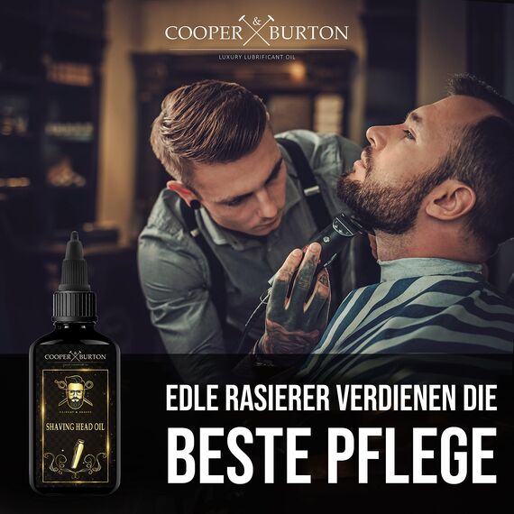 Scherkopföl als Trimmer- & Scheröl 3er Spar Set | Scherkopf Öl für Haarschneidemaschine, Haarschneideklingen & Tierhaarentferner | Rasierer Öl von COOPER & BURTON (3x Scherkopföl)