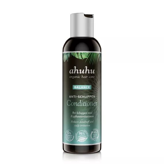 ahuhu BALANCE Anti Schuppen Conditioner (200 ml) – Sanfte Haarspülung bei Schuppen, mit Mimosen- & Baumwollblüten-Extrakt für eine gestärkte Barrierefunktion der Kopfhaut, vegane Haarpflege
