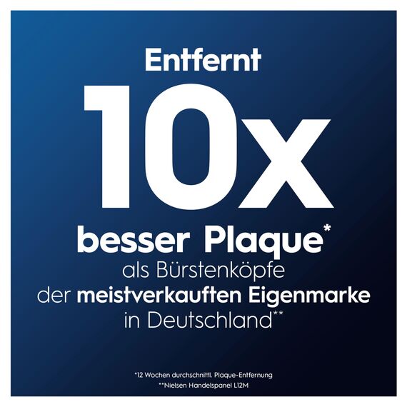 Oral-B Pro Sensitive Clean Aufsteckbürsten — ORIGINAL Zahnbürstenaufsatz für Elektrische Oral-B Pro Zahnbürste — Ersatzbürsten für sanfte Zahnreinigung — Weiß, 10 Stück
