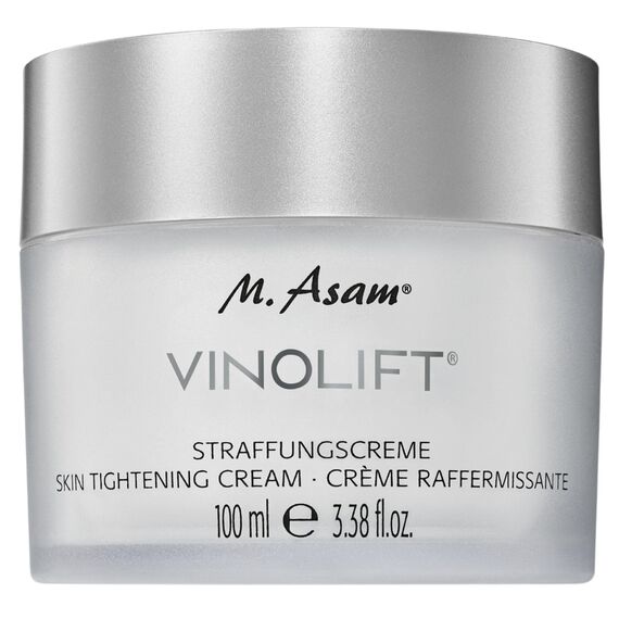 M. Asam VINOLIFT Straffungscreme (100ml) – Straffende Creme für trockene Haut, reduziert Linien & Falten, pflegende Gesichtscreme mit Traubenstammzellen, verkapseltem OPC, Resveratrol & Vitamin E