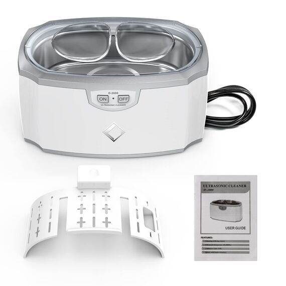 LifeBasis Ultraschallreinigungsgerät 420ml Brillenreinigungsgerät Ultraschallreiniger Ultraschallgerät 45kHz Zahnersatz Reinigungsbäder für Brillen Schmuck Uhren 30W Ultraschall Ultrasonic Cleaner
