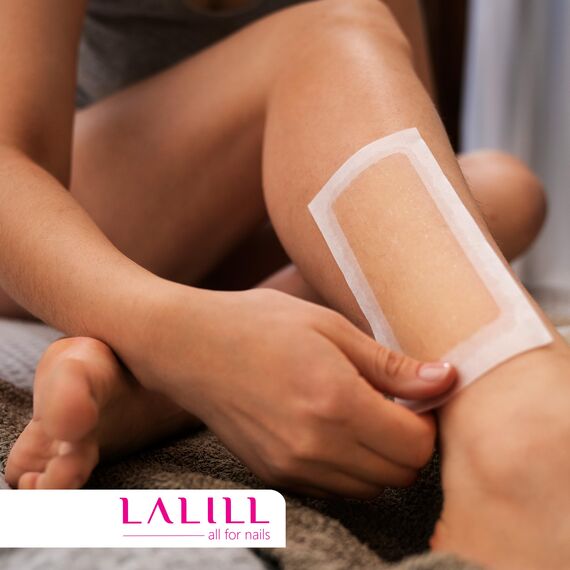 LALILL Vliesstreifen 100 Stück für Wachs - Vlies Streifen für die Haarentfernung mit Warmwachs Sugaring Paste Beine Achsel Arme Intimbereiche Körper Gesichthaarenfernung Wachsstreifen - Wax Waxing