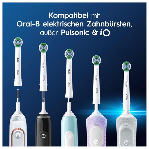 Oral-B Pro Precision Clean – ORIGINAL Aufsteckbürsten für Elektrische Zahnbürste – Zahnreinigung, Ersatzbürsten mit innovativen X-Borsten, Zahnbürstenaufsatz, Designed in Germany – Weiß, 6 Stück