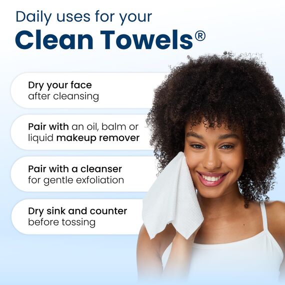 Clean Skin Club Face Towels XL (Travel Towels 3 pack)