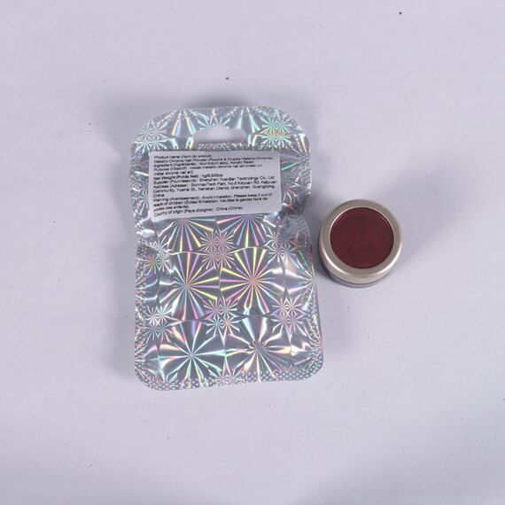 Laza Chrome Nagel Pulver Spiegel Effekt Metallic Staub Holographische Glitter Glasierte Maniküre Dekoration Reflektierendes Pigment für DIY Gel Polish Nail Art, Harz Handwerk, Geschenke-Rot