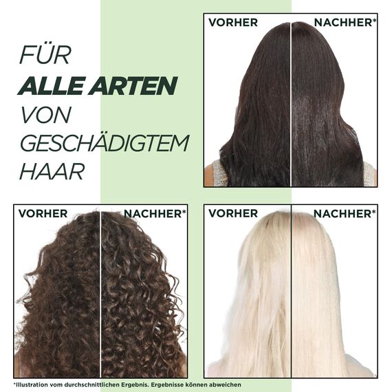 Garnier Fructis Schadenlöscher reparierendes Shampoo für geschädigtes Haar XXL, Mit Amla-Öl und pflanzlichen Keraproteinen für weniger Spliss, Maxi Format, 1000ml