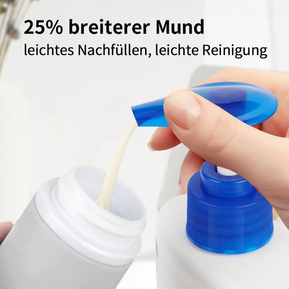 Opret 100ml Silikon Reiseflaschen Set, 4 Stück Auslaufsicher Nachfüllbare Portable Reise Container für Shampoo Creme Spülung, BPA-frei und TSA-geprüft