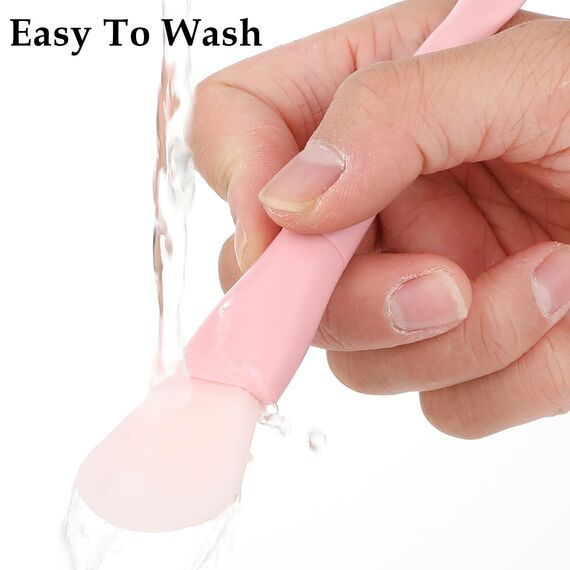 Ouligay 2PCS Silikon Gesichtsmasken Pinsel, Maskenpinsel Silikon Schlamm Maske Applikator Flexible Masken Pinsel Diy für Hautpflege,Gesichtsmasken,Reinigungsmaske