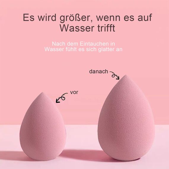 EUDUQ 8 Stück Make up Schwamm Set,Beauty Blender groß Make Up ei bunt Puderquaste Kosmetik Schwämmchen Waschbar Sponge Abschminkpads für Flüssigkeit Foundation Puder Sonnenschutz
