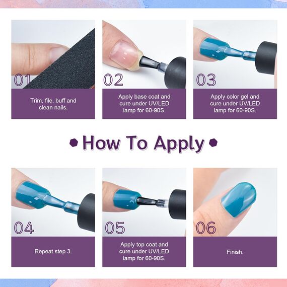 JODSONE U V Gel Nagellack Set, 32 Farben Gelnägel Kit mit U V/LED Nagellampe, Nagelbohrer, Basis- und Decklack, Rosa Weiß Blau U V Gelnagellack Starterset