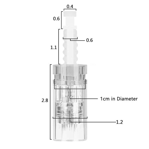 LOPHE 12 Pin Ersatz Nadeln Patrone,12 Stück Universalmodell Ersatznadeln Mikronadel Derma Pen, Microneedling Pen Nadelpatronen für Auto Micro Nadelroller Einstellbar Needling Pen (Bajonett)
