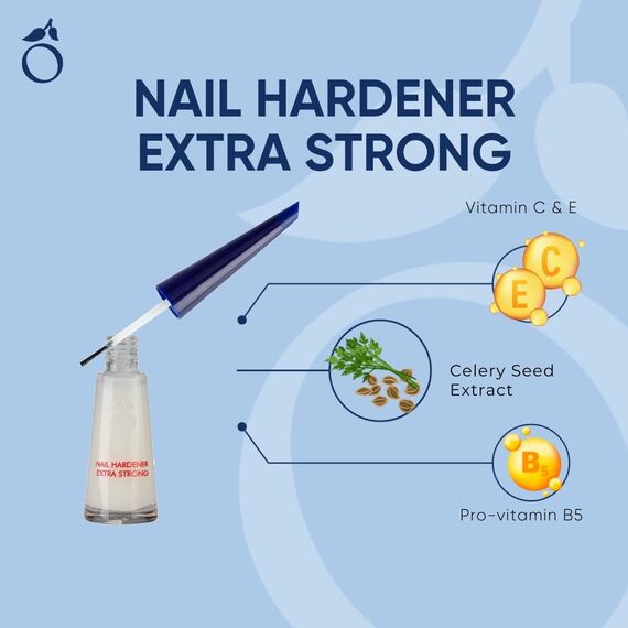 Herome 4-Pack Nagelhärter Extra Stark (Nail Hardener Extra Strong) - Nagelverstärker Garantiert Feste Nägel, Schon nach acht Tagen sind die ersten Ergebnisse spürbar. - 4 * 10ml.