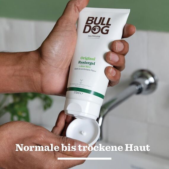 BULLDOG - Nassrasur für Männer | Original Rasiercreme | Für eine glatte & gründliche Rasur | 175ml