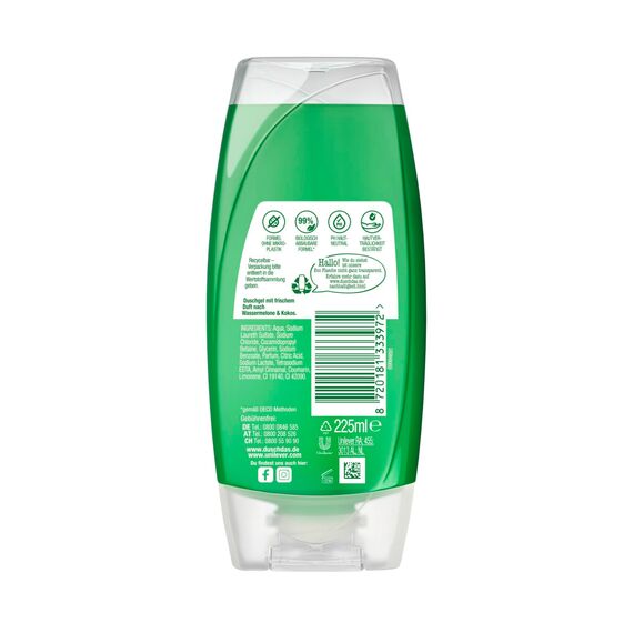 Duschdas Duschgel Wassermelone Duschbad mit Fresh-Energy-Duftformel sorgt für einen erfrischenden Start in den Tag 6x 225 ml