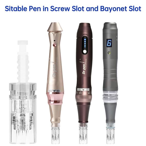 LOPHE 12 Pin Ersatz Nadeln Patrone,12 Stück Universalmodell Ersatznadeln Mikronadel Derma Pen, Microneedling Pen Nadelpatronen für Auto Micro Nadelroller Einstellbar Needling Pen (Bajonett)