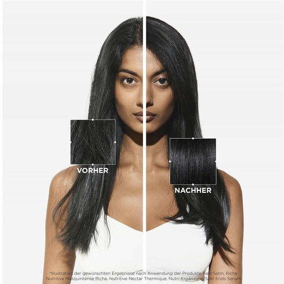 Kérastase Nutritive, Shampoo für sehr trockenes Haar, Feuchtigkeitsspendendes und revitalisierendes Haarbad, Ohne Parabene, Bain Satin Riche High Nutrition Rich Shampoo, 250 ml