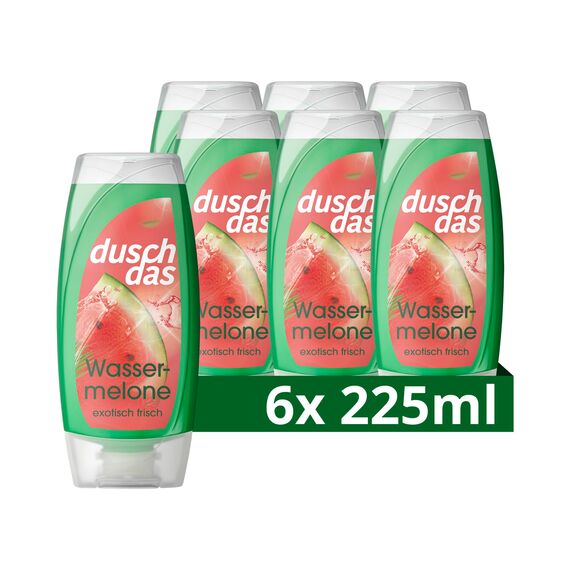 Duschdas Duschgel Wassermelone Duschbad mit Fresh-Energy-Duftformel sorgt für einen erfrischenden Start in den Tag 6x 225 ml