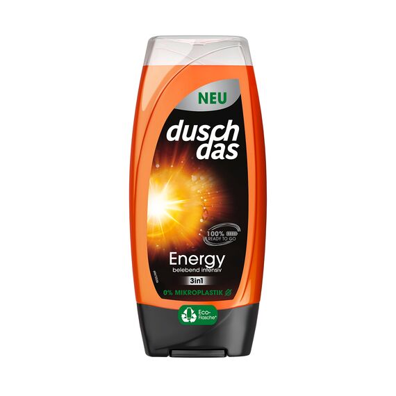 Duschdas 3-in-1 Duschgel & Shampoo Energy Duschbad mit belebend-intensiver Duftformel sorgt für einen erfrischenden Start in den Tag 225 ml 1 Stück