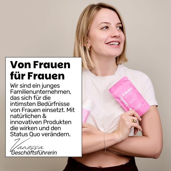 Intim Waschlotion Damen - Antibakterielles & seifenfreies Duschgel für den Intimbereich, Intimwaschlotion Frauen mit Milchsäurebakterien gegen Juckreiz, Scheidenpilz & Geruch - ohtastic - (50ml)