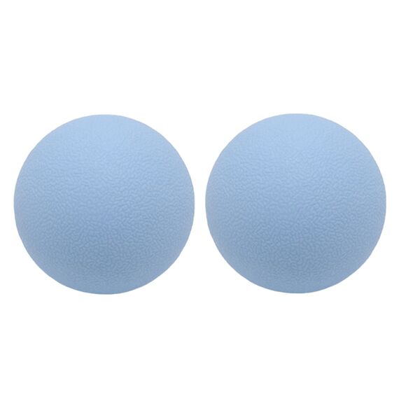 Massageball Faszienball Hart in Lacrosse Ball Größe für Rücken Beine Füße Hände. Triggerpunktball für Tiefengewebsmassage Myofasziale Muskel Entspannung Plantarfasziitis Yoga Pilates 2 Stück (Blau)