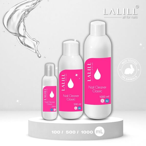 LALILL Nail Cleaner 500 ml - Nagellackentferner - UV Nagellack Cleaner für Polish, Shellac, Hybride, Gelnägel und Pinsel - Shellac Entferner - Gel Nägel Reiniger - Gel Nagellack UV