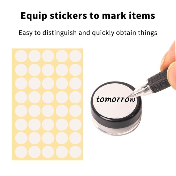 Leere Kunststoff-Kosmetikdosen, 10 ml, Probenbehälter mit Deckel, Reisecreme-Töpfe für Toilettenartikel, 20 Stück