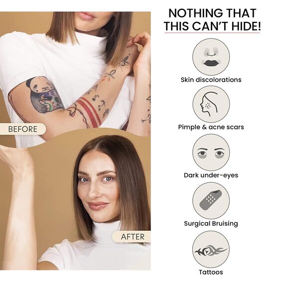 Dermacol - Full Coverage Foundation, Flüssige Makeup Matte Foundation mit SPF 30, Wasserfeste Foundation für fettige Haut, Akne, & Augenringe, Langanhaltende Makeup Produkte, 30g (Tester Light)