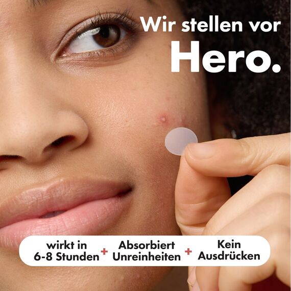 Mighty Patch Original Pickel-Patches von Hero Cosmetics, unsichtbare Hydrokolloid-Pflaster zur Aknebehandlung, 36 Stück