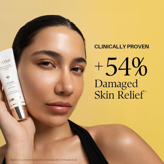 d'alba Italian weiß Truffle Double Serum & Cream, anpassbare 2-in-1-Intensivpflege, Creme für Elastizität und Glanz, milde und vegane Doppelcreme (60ml) (Tube)