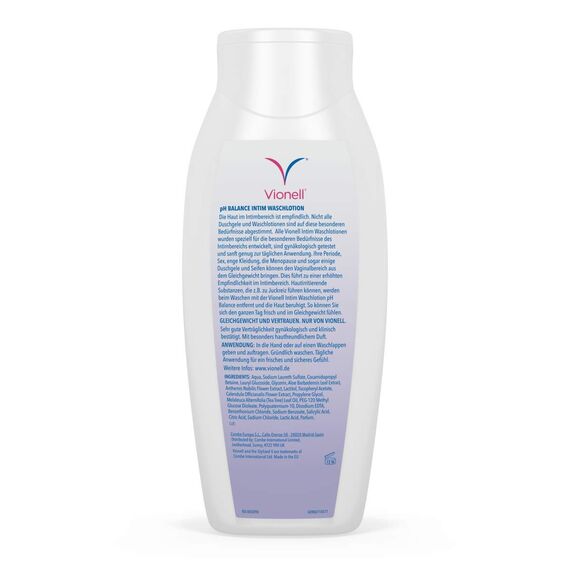 Vionell Intimwaschlotion Frauen Ph-Balance, für die Tägliche Intimhygiene mit Lactopräbiotikum, Hilft, die Natürlichen Abwehrkräfte Zu Stärken, 250 ml (Packung mit 2)