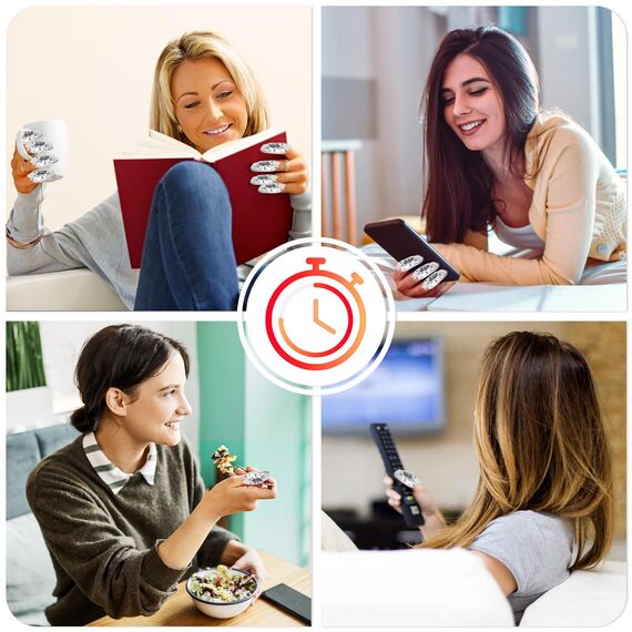 Qufiiry 200 Stück Nail Polish Remover Wraps Pads, Aluminiumfolie Nagellack Remover Pads, mit Fusselfreien Wattepads, Hilfsmittel Zum Einfachen Entfernen Von Nagellack